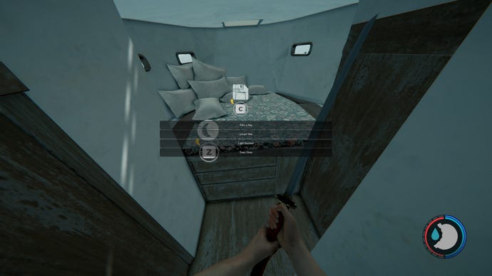 A very tiny bedroom in The Forest