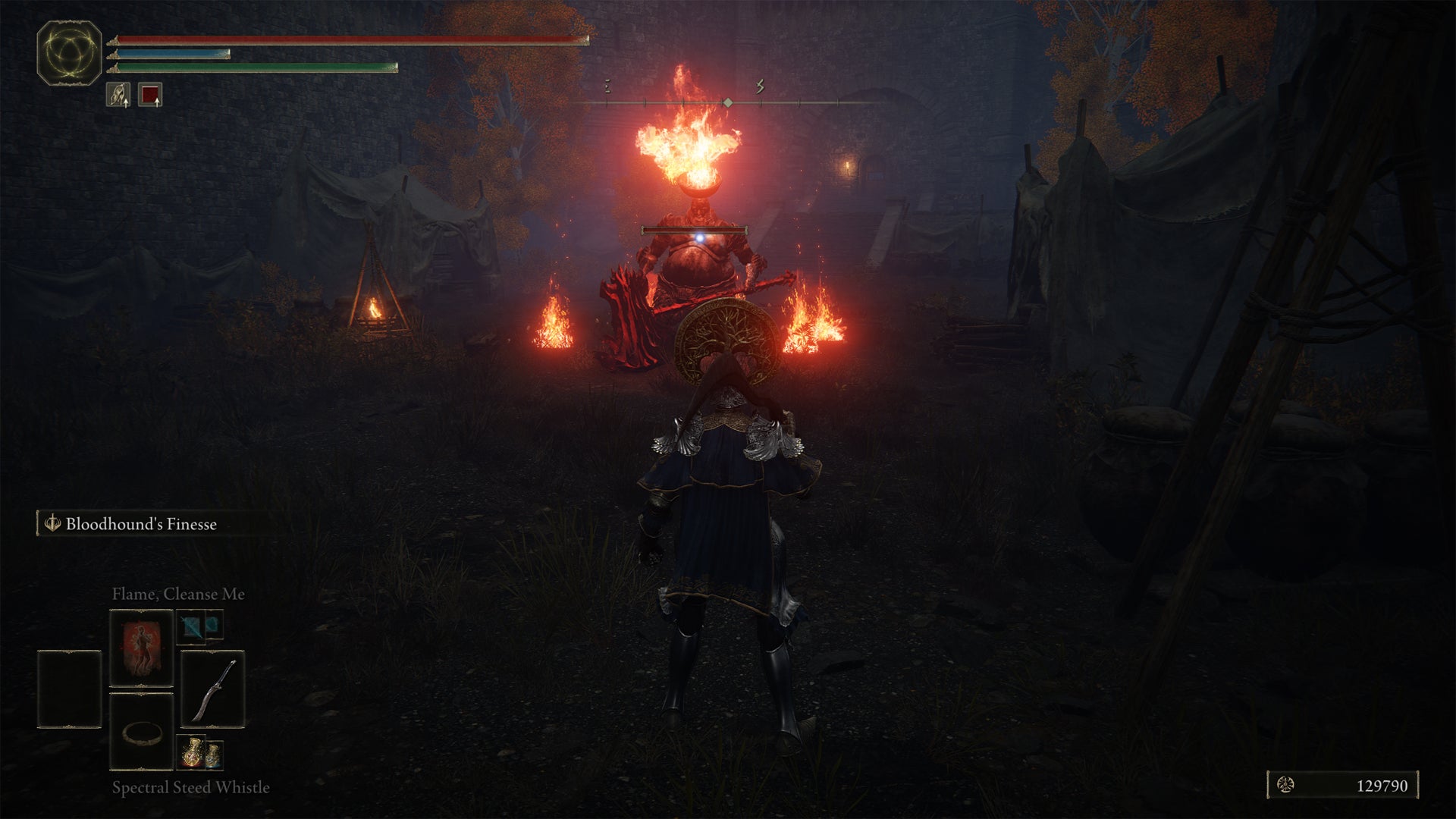 The Fire Prelate boss in Fort Laiedd in Elden Ring. - 6