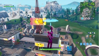 Fortbyte 100: Found on the Highest Floor of the Tallest Building in Neo Tilted in Fortnite