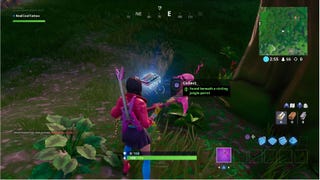 Fortbyte 11: Found beneath a circling jungle parrot in Fortnite