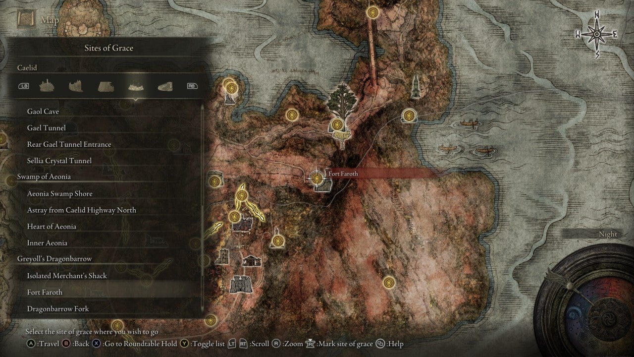 Fort Faroth Grace in Elden Ring