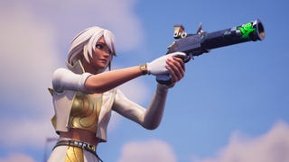 fortnite aphrodite holding flint-knock pistol