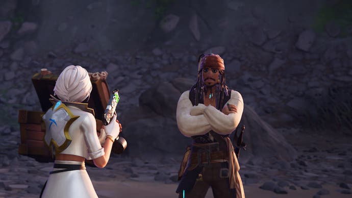 fortnite aphrodite talks to jack sparrow