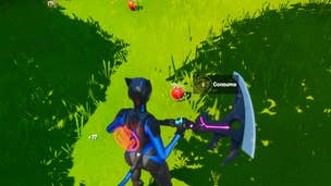 Fortnite: Apply Shields or Healing items at Shanty Town or The Orchard