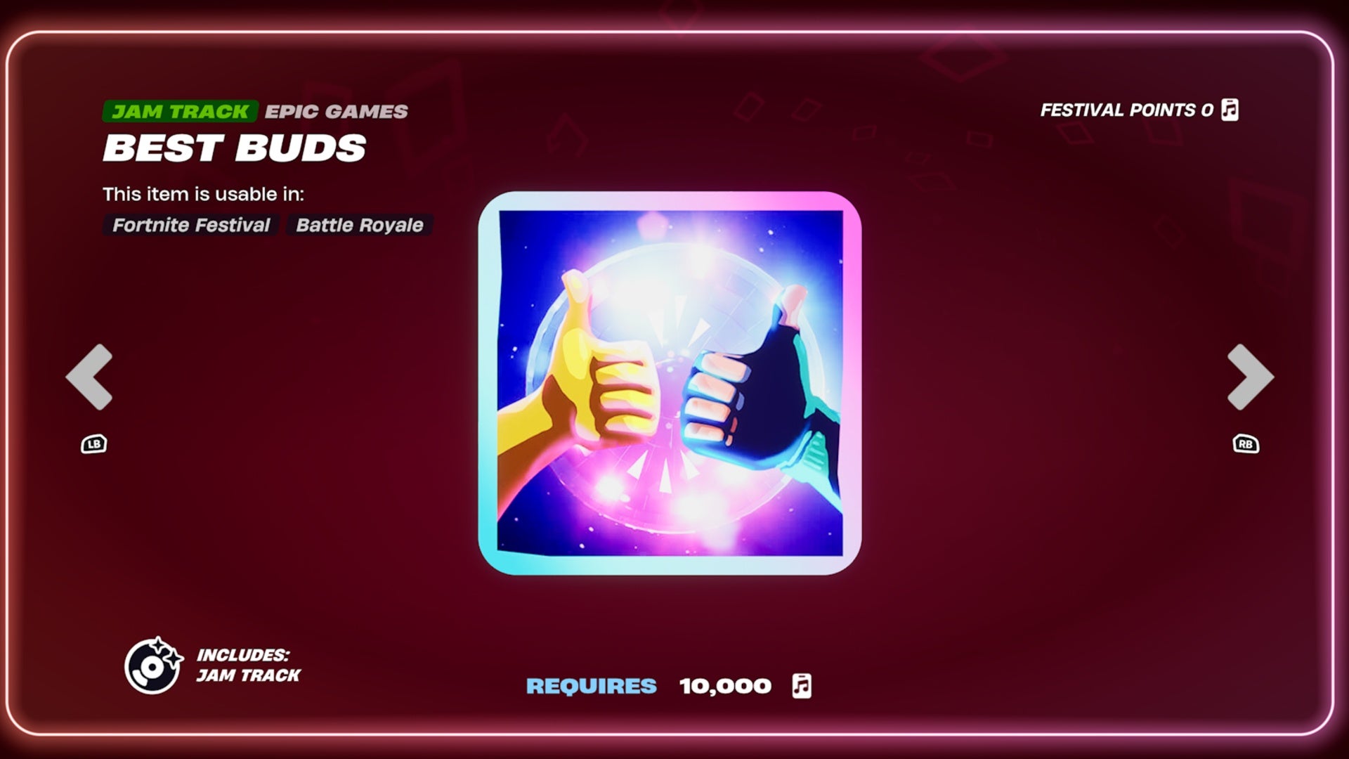 A square with two thumbs up inside of it sits in the middle of a deep red rewards background.