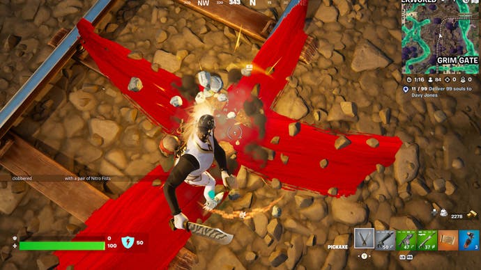 Fortnite X's buried treasure marks the location of the spot