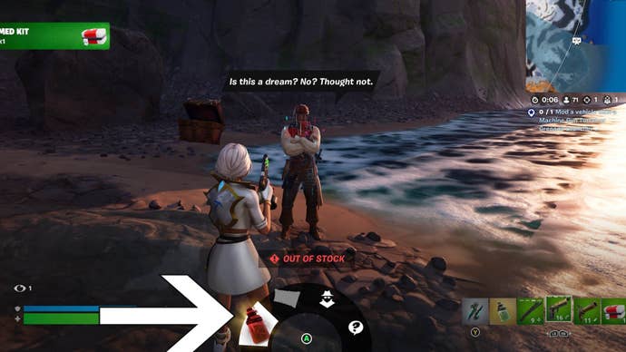 fortnite buying ship in a bottle from jack sparrow option