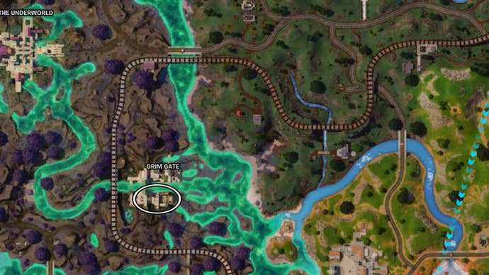 fortnite cerberus grim gate map location