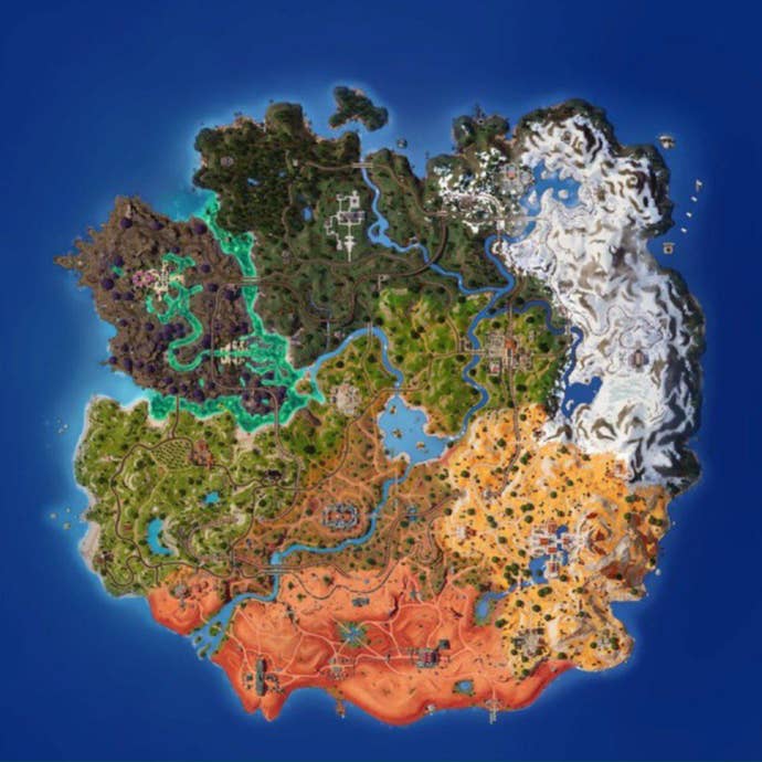 fortnite chapter 5 season 3 map without named locations