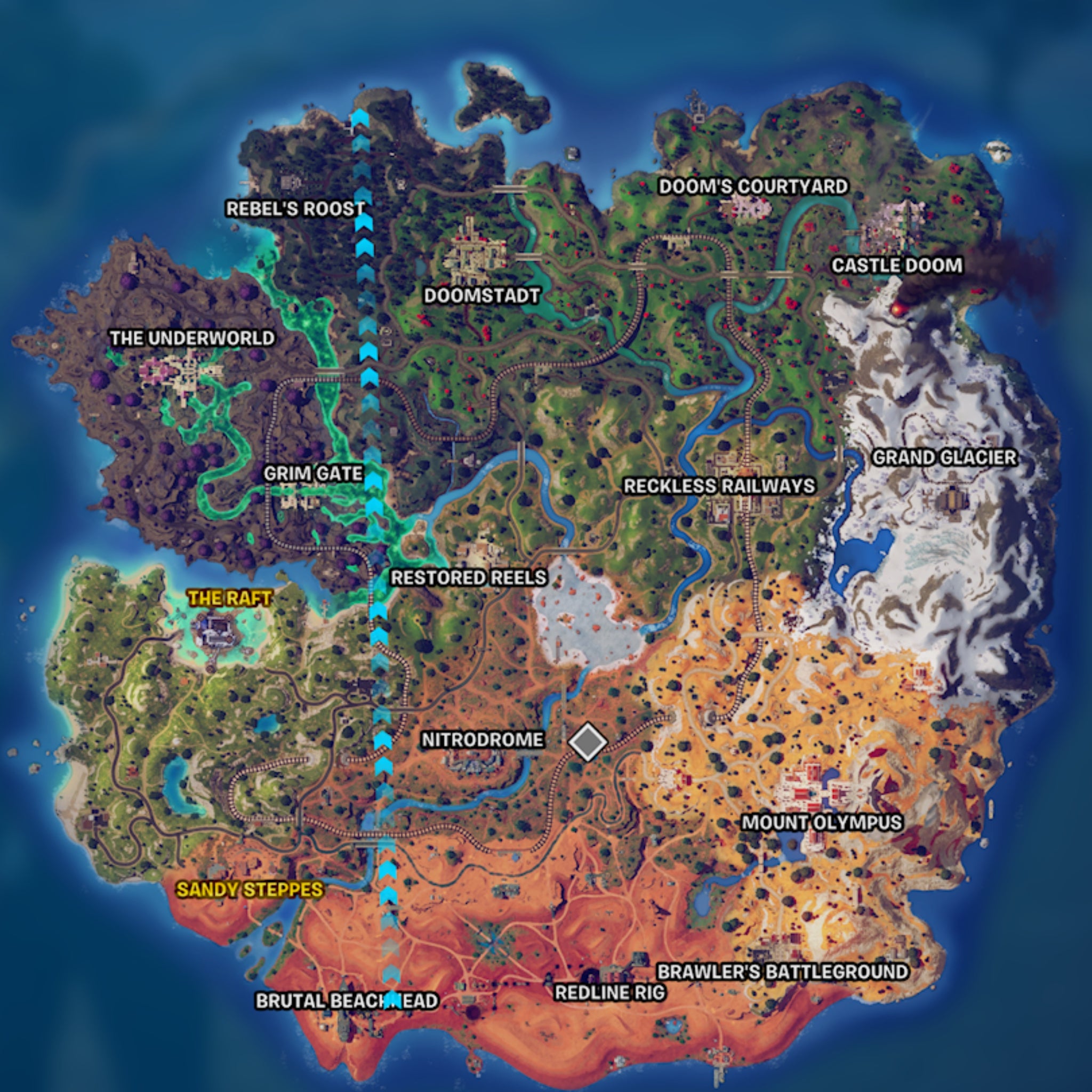 Chapter Select Map Fortnite Chapter 5 Season 4 map | Eurogamer.net