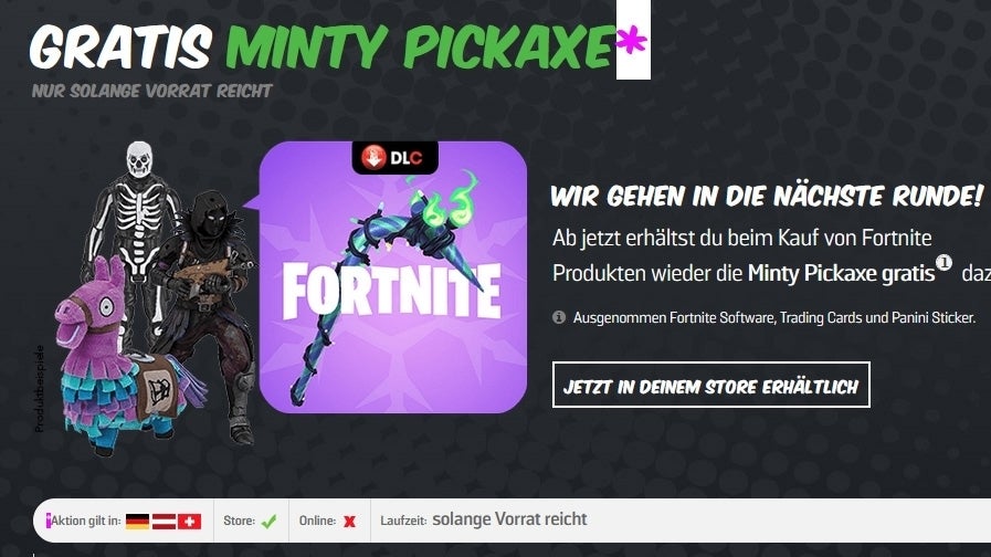 Minty pickaxe code nintendo switch hot sale
