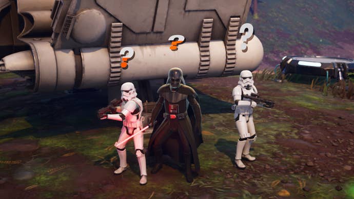 fortnite darth vader and two stormtroopers