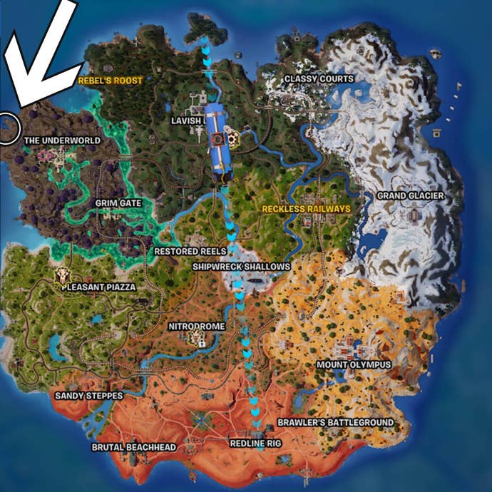 fortnite davy jones map location