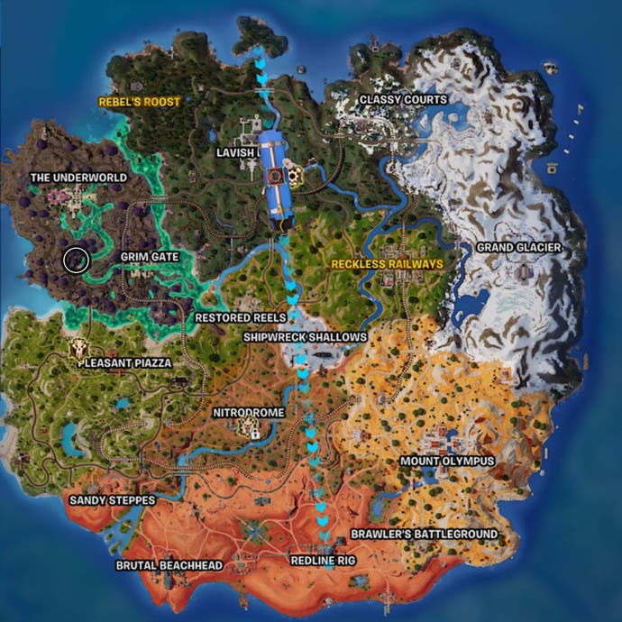 Fortnite Dead Men's Tales map location