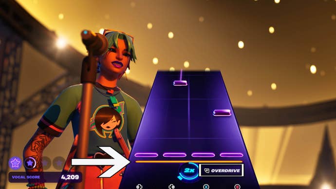 fortnite festival overdrive charge bar and button