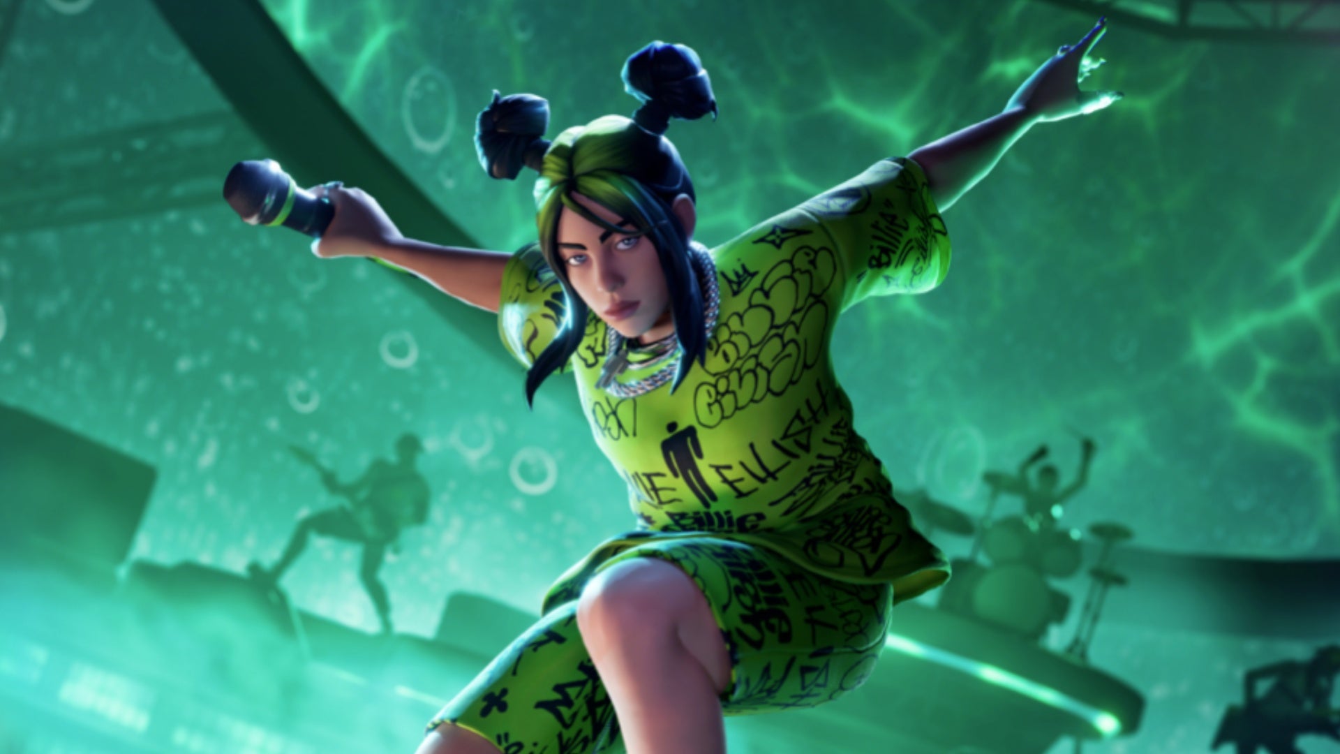 fortnite festival season three billie eilish promo art