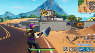Fortnite: collect 100 of each material within 60 seconds of landing