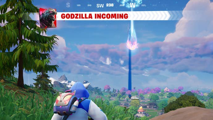 fortnite godzilla incoming alert
