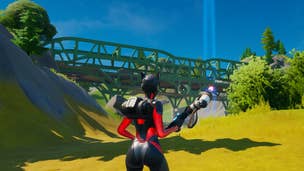 Fortnite: Chapter 2 - Dance at the green, yellow and red steel bridges
