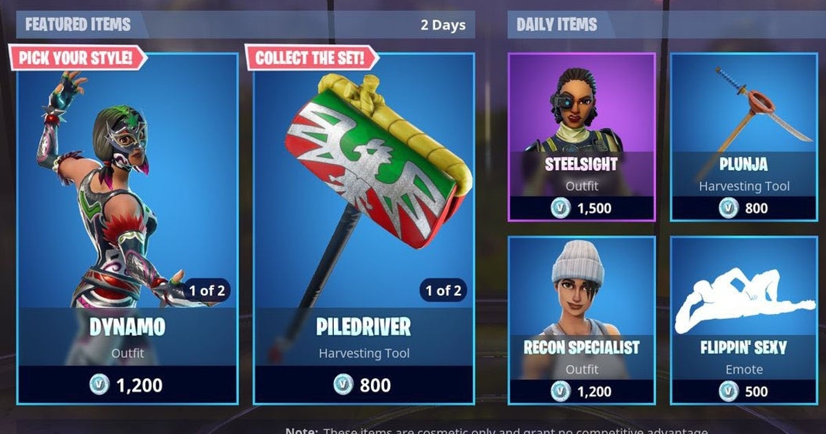 Fortnite Item Shop - August 15 update details | Eurogamer.net