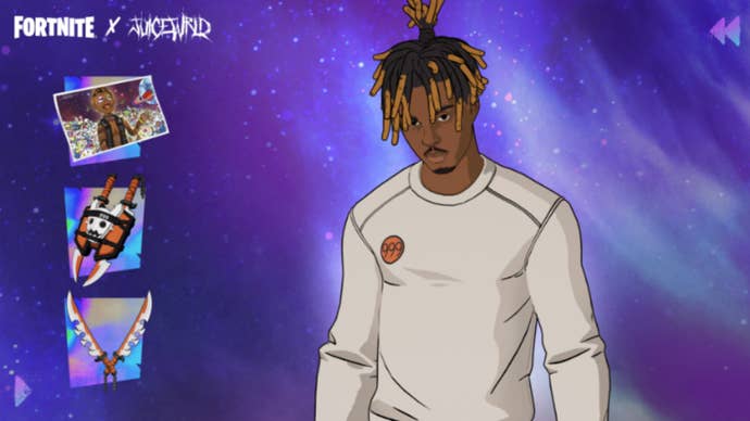 fortnite juice wrld reward cosmetics