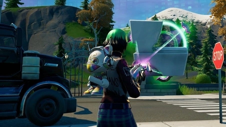 Fortnite - Grab-itron locaties: toiletten lanceren met een Grab-itron in Fortnite uitgelegd