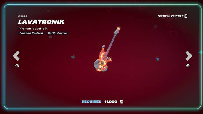 fortnite lavatronik bass reward festival free rewards