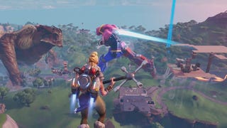 Fortnite season 9 ended with a fight between a mech and a giant monster