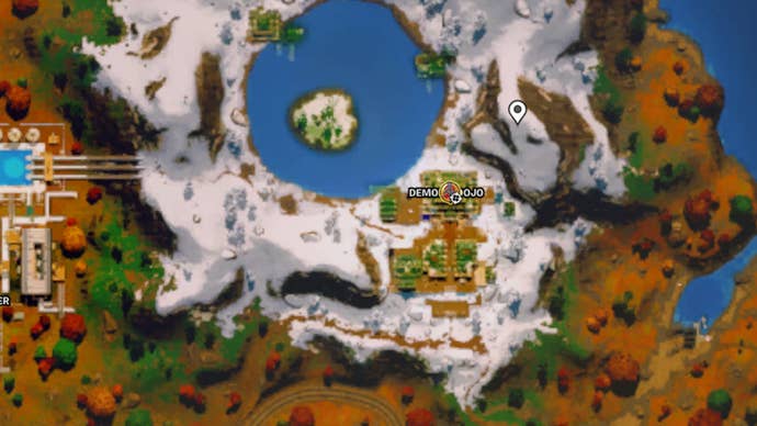 fortnite night rose boss marker at demon dojo on overhead map