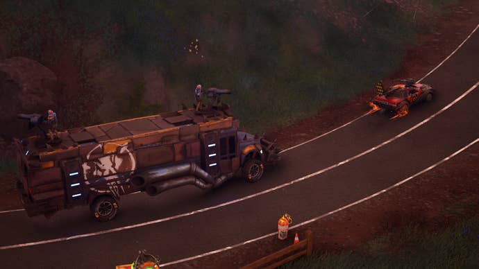 fortnite overhead of machinist vehicle and war bus