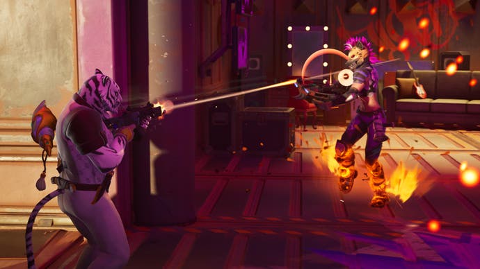 fortnite player fighting nitro ringmaster scarr