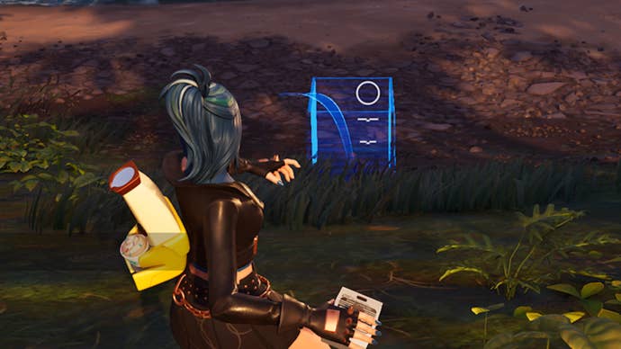 fortnite player throwing cardboard box