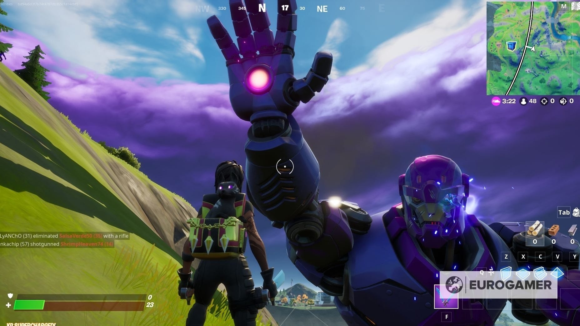 Sentinel Vs Hand Fortnite - Sentinel Hands explained: How to launch off all Sentinel ...