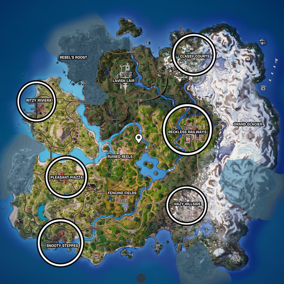 Sewer Pipe locations in Fortnite