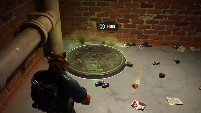 fortnite sewer pipe with hide prompt