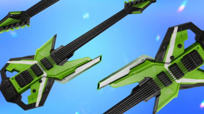 fortnite shatter sonic guitar back bling promo art