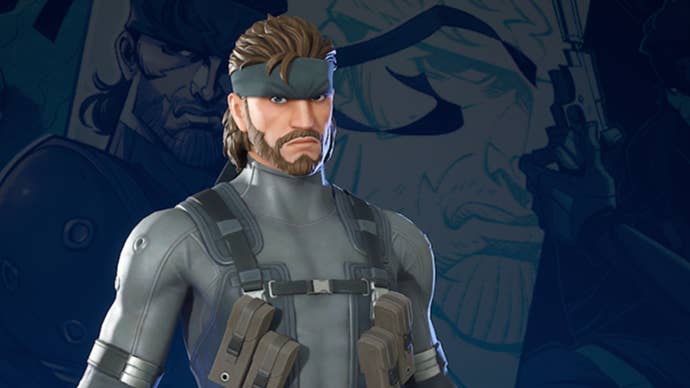 fortnite solid snake on lying in wait background