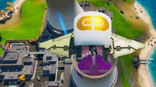 Fortnite: Chapter 2 - Skydive through rings in Steamy Stacks