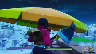 Fortnite: Bounce off of a giant beach umbrella in different matches
