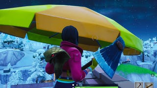 Fortnite: Bounce off of a giant beach umbrella in different matches