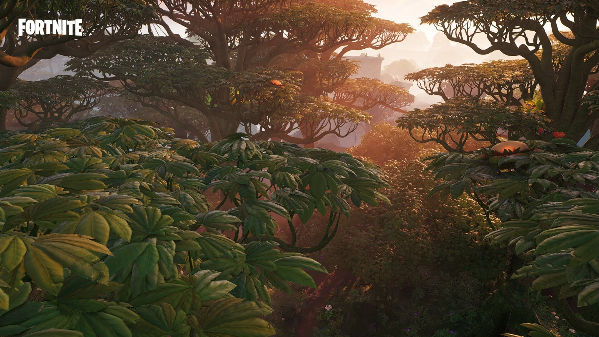 fortnite wilds official environment art of jungle area