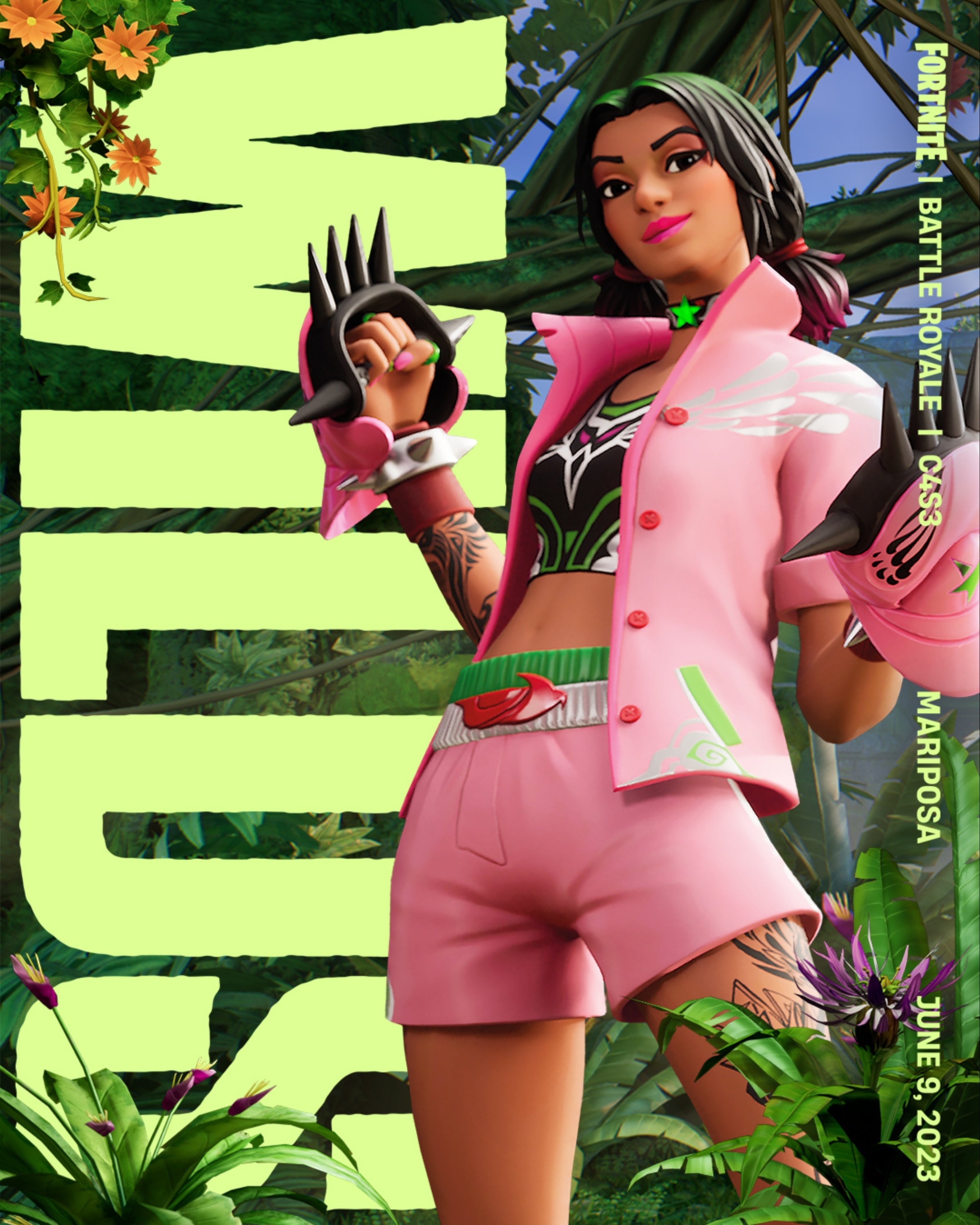 fortnite wilds official mariposa skin promo art