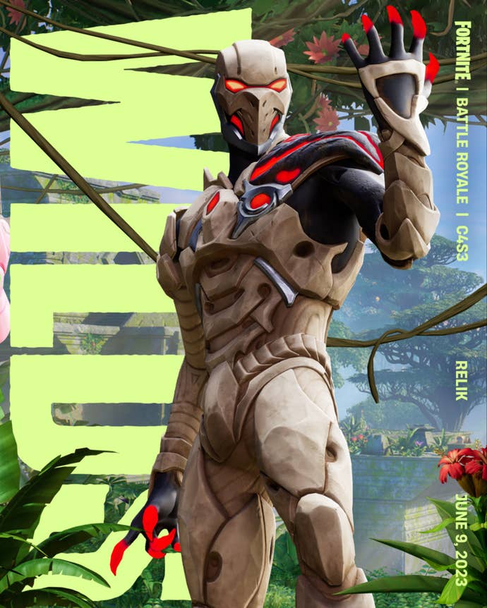 fortnite wilds official relik skin promo art