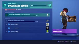 Fortnite Buccaneer's Bounty Rewards and challenges - Plunder Glider and Boobytrapped emote
