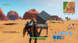 Fortnite: Visit a memorial to a cube in the desert or by a lake