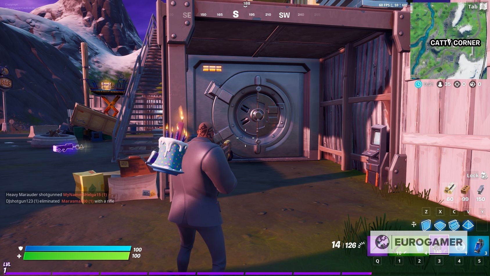 Fortnite Catty Corner Vault location and how to open it with the Catty