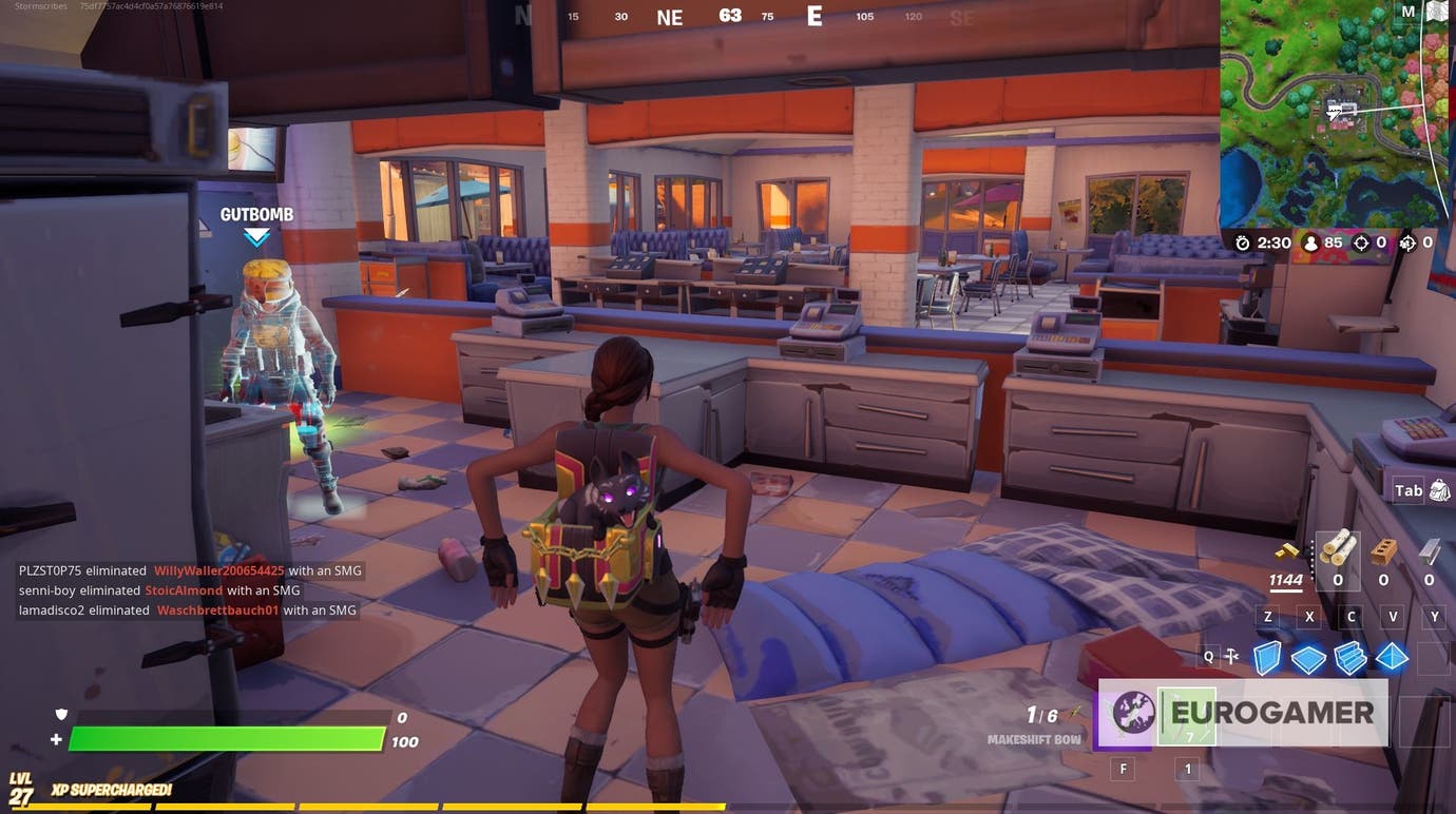 Fortnite - Durr Burger Kitchen location: How to find and dance in the ...