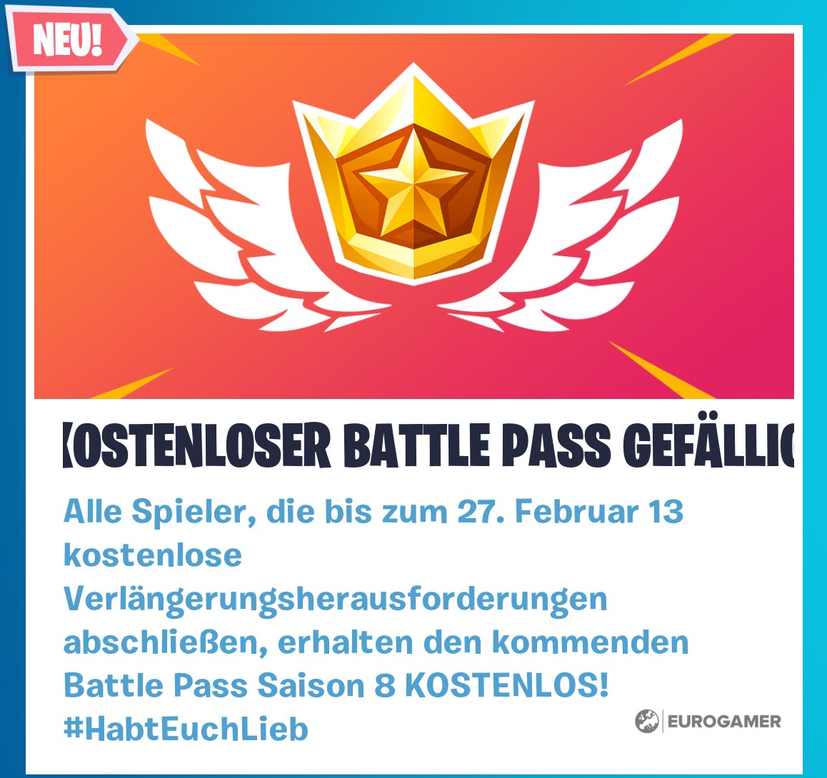Fortnite: Alle Verlängerung-Aufgaben abschließen und neuen Pass ...