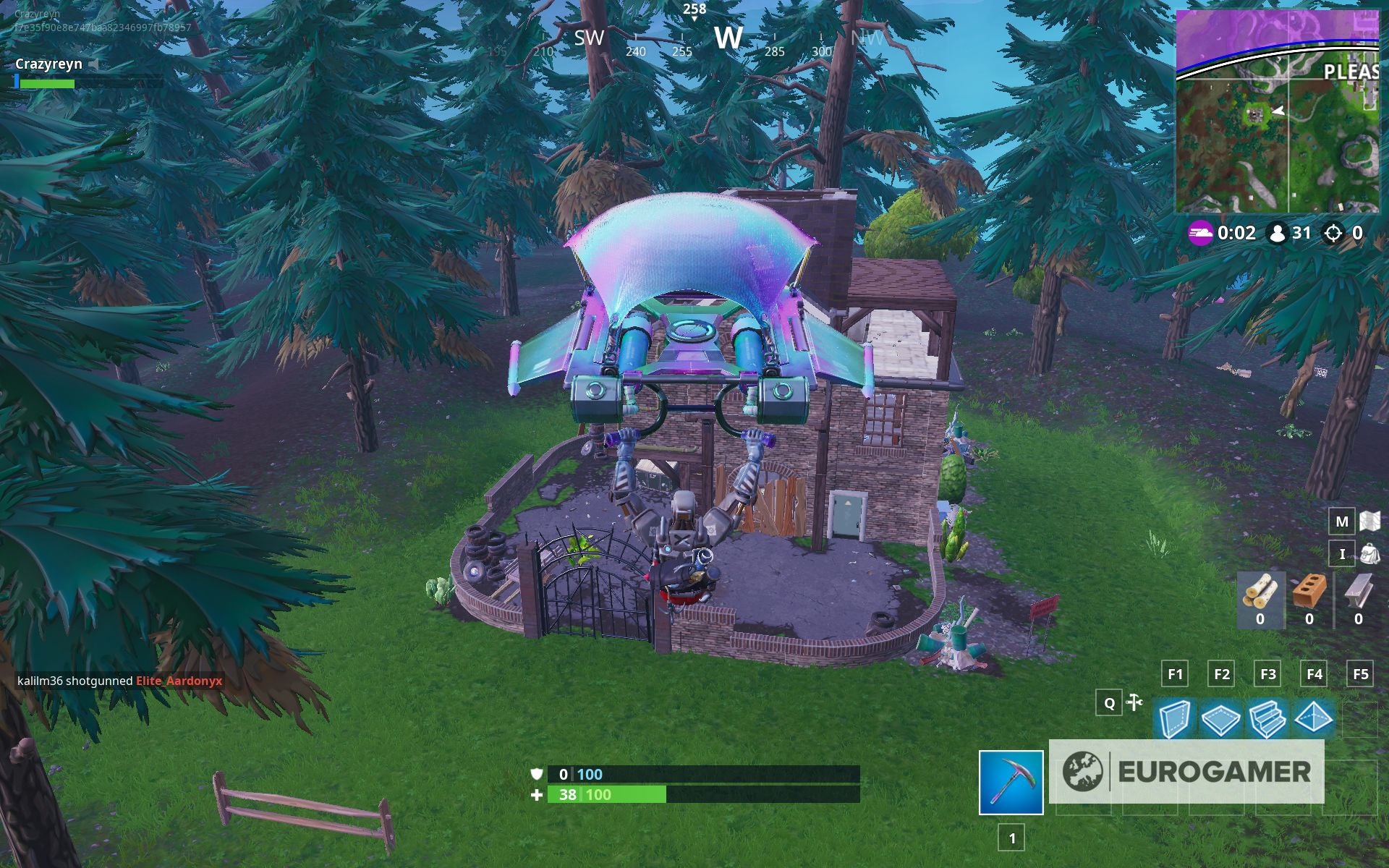 Fortnite letter locations: O near Pleasant Park, S in Wailing Woods, M ...