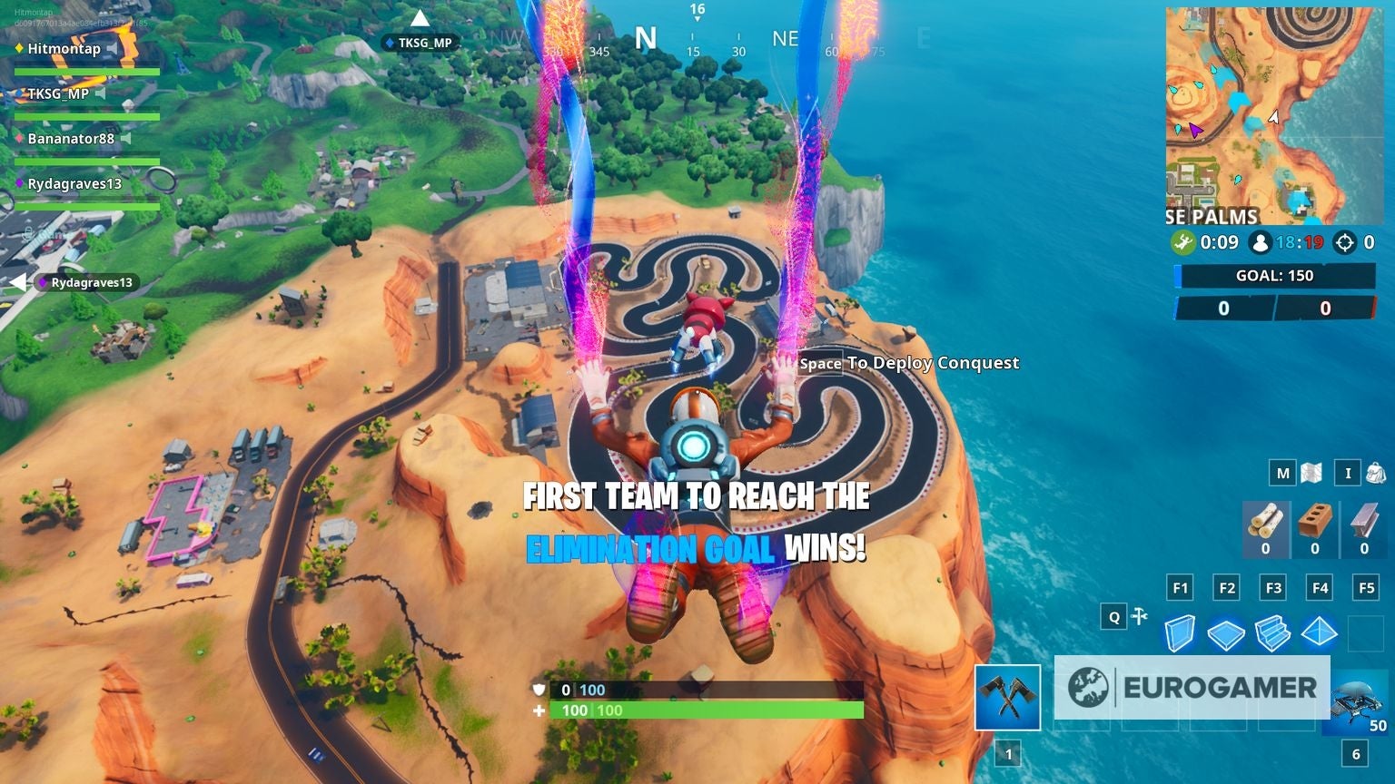 Fortnite Race Track locations: where to find a desert race track, snowy ...
